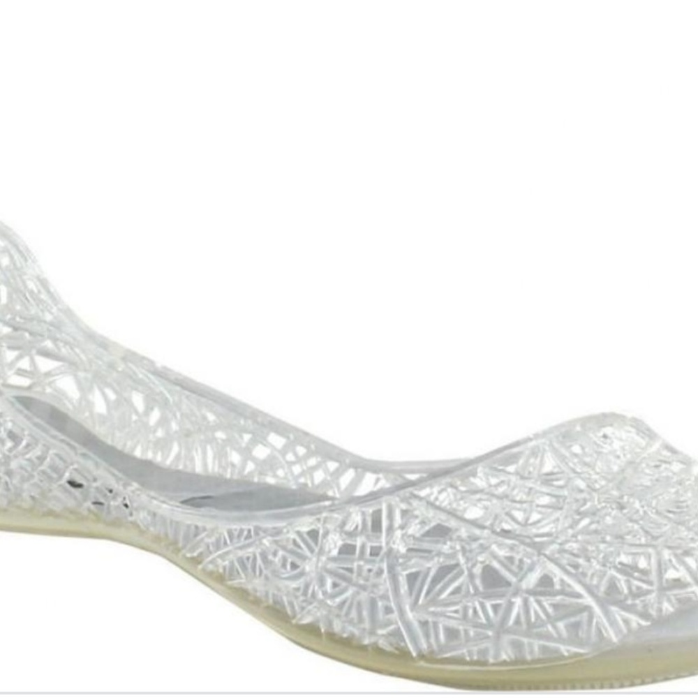 Steve Madden P-Swirly Clear Pari ballet jelly shoe